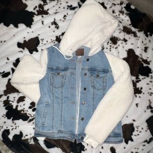 Denim Sherpa jacket